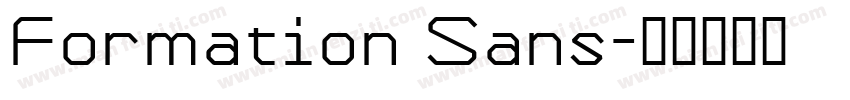 Formation Sans字体转换